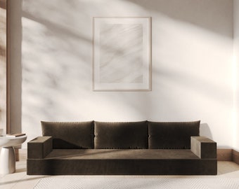 94.5" Modular Floor Seating Sofa,  Customizable Floor Sofa , Multi-Color Foam Sofa, Washable Covers, Various Sizes