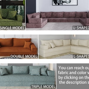 94.5 Modular Floor Seating Sofa, Customizable Floor Sofa , Multi-Color Foam Sofa, Washable Covers, Various Sizes image 2