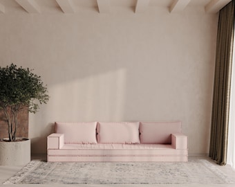 Foldable Floor Sofa Bed | Custom Washable Couch for Small Spaces