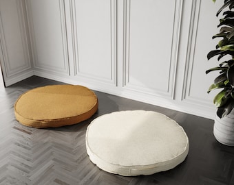 Portable Cushion with Handle, Custom Floor Cushion for Meditation, Tatami Cushion, Floor Pillow, Floor Cushion