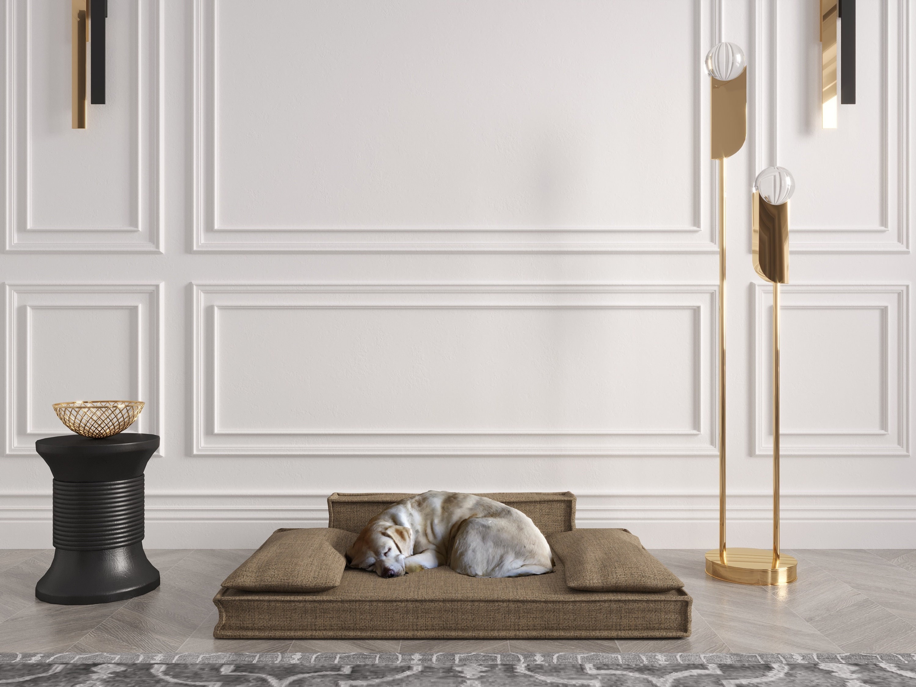 Deluxe Pet Couch Bed | Custom Dog Furniture | Luxury Pet Resting Place | Designer Dog Bed