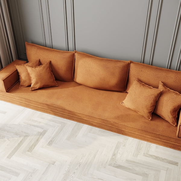 Customizable Floor Cushion Couch – Modular Sofa, Sectional Sofa, Handmade Floor Sofa Set, Lounge Comfort and Style, Perfect for Home Living