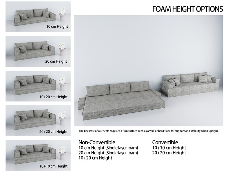 Customizable Turkish Floor Sofa Set – Arabic Seating, Meditation Cushion image 4