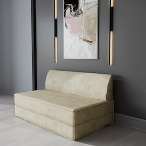 Modular Floor Sofa, Custom Floor Seating, Floor Sectional, Seat Bed for Kid’s Room, Reading Nook, Modern Living Room (L Shaped or U Shaped)