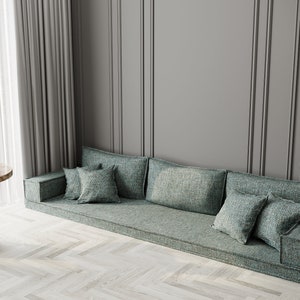 Exquisite Traditional Sofa – Arabic Majlis - Bohemian Floor Sofa - Handcrafted Furniture - Perfect for Meditation and Relaxation