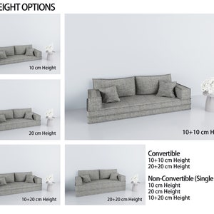 94.5 Modular Floor Seating Sofa, Customizable Floor Sofa , Multi-Color Foam Sofa, Washable Covers, Various Sizes image 4