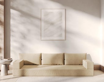 Foldable Floor Sofa Bed | Custom Washable Couch for Small Spaces