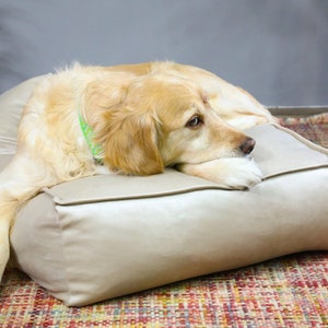 Plush Rectangular Dog Bed Pillow Pet Furniture Bed for Dogs Modern Dog Bed Custom Dog Bed Best Dog Bed Gift for Dog Mom image 2