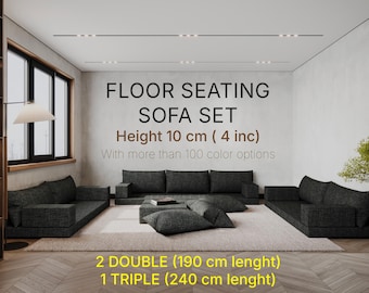 Kids Soft Floor Seating Set – Washable Covers, Made to Order