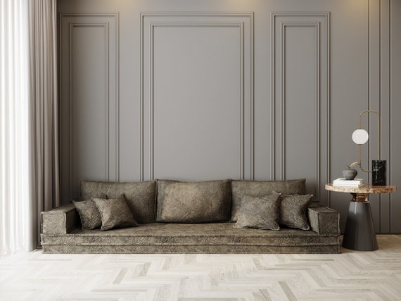 Customizable Floor Cushion Couch – Modular Sectional Sofa