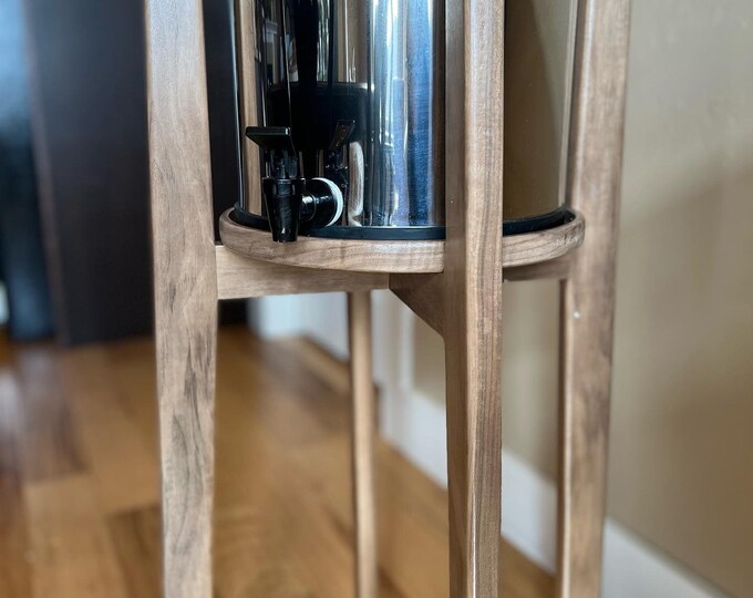 Water Filter Floor Stand With Round Base for Added Stability Berkey