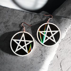 Orecchini con falena lunare e lunare, orecchini a farfalla