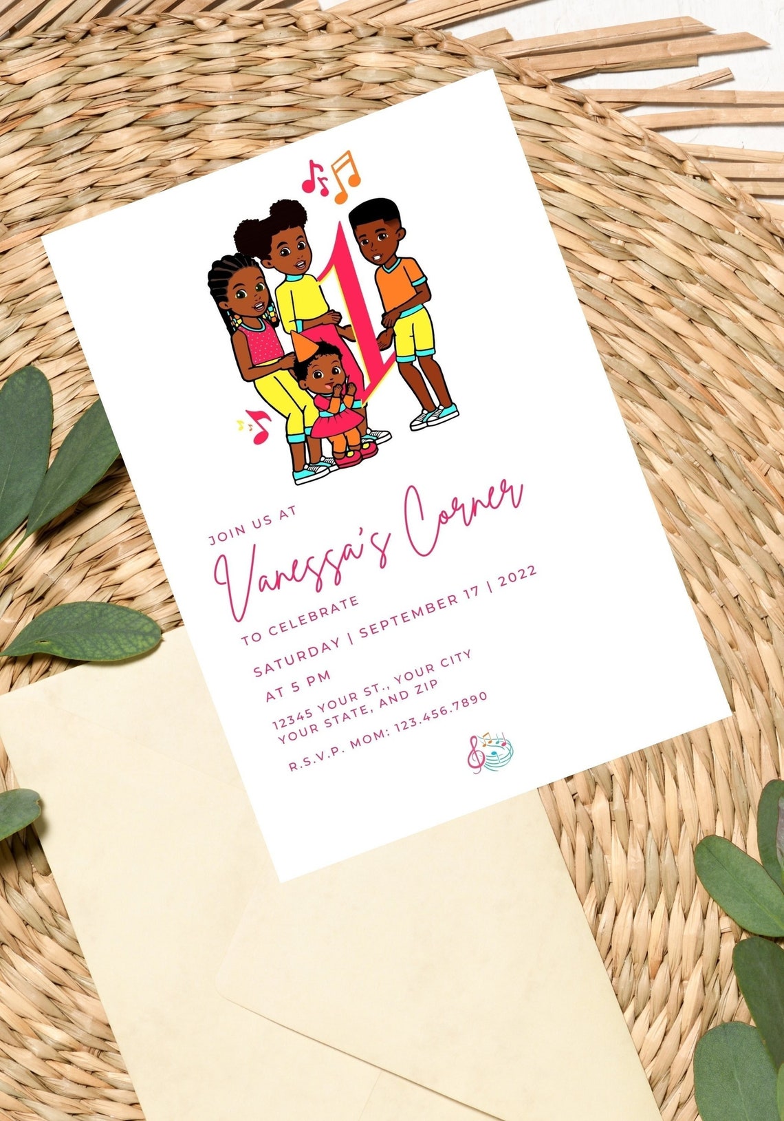 Gracie's Corner Birthday Invitation Modern Gracie's Etsy Australia