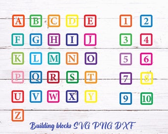 Svg Alpha Block Alphabet Blocks Svg - Etsy
