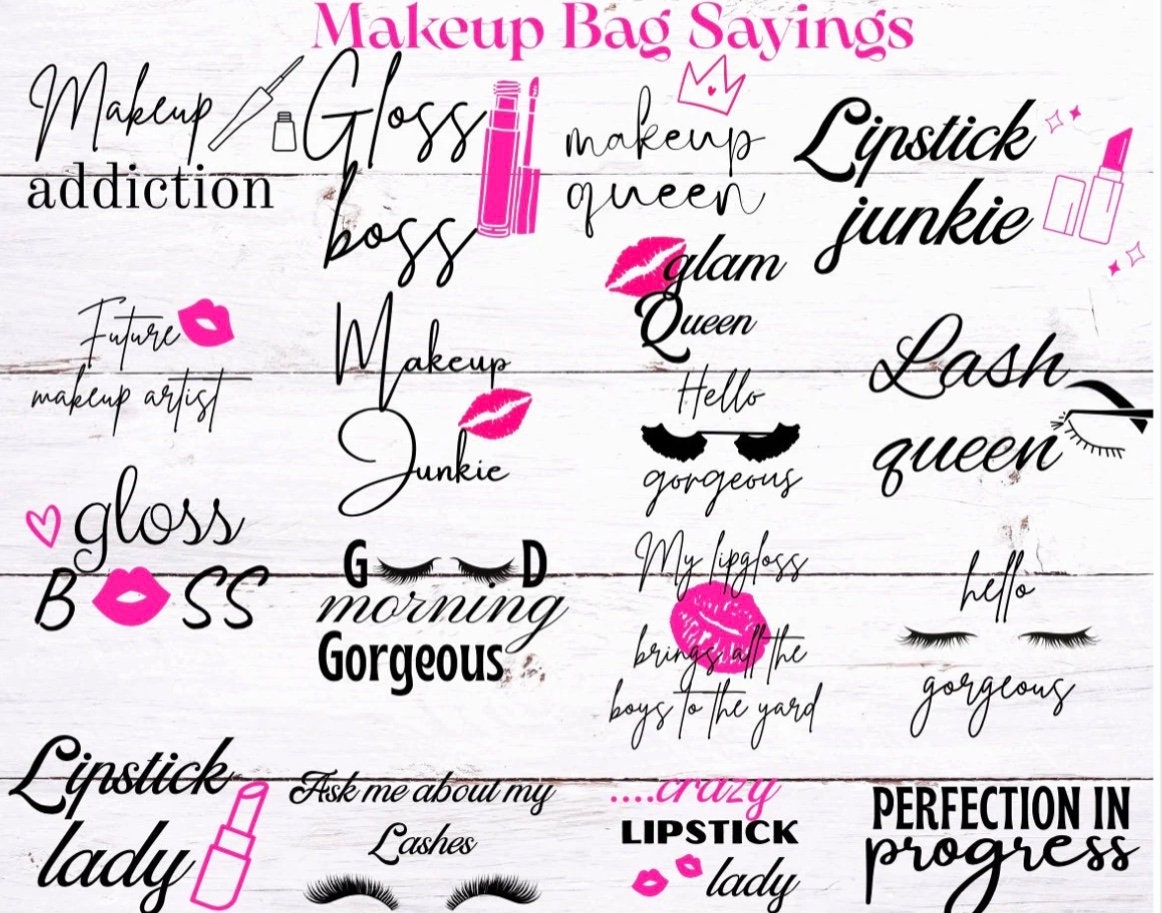 20 Makeup bag sayings ideas  makeup bag makeup cosmetic bag