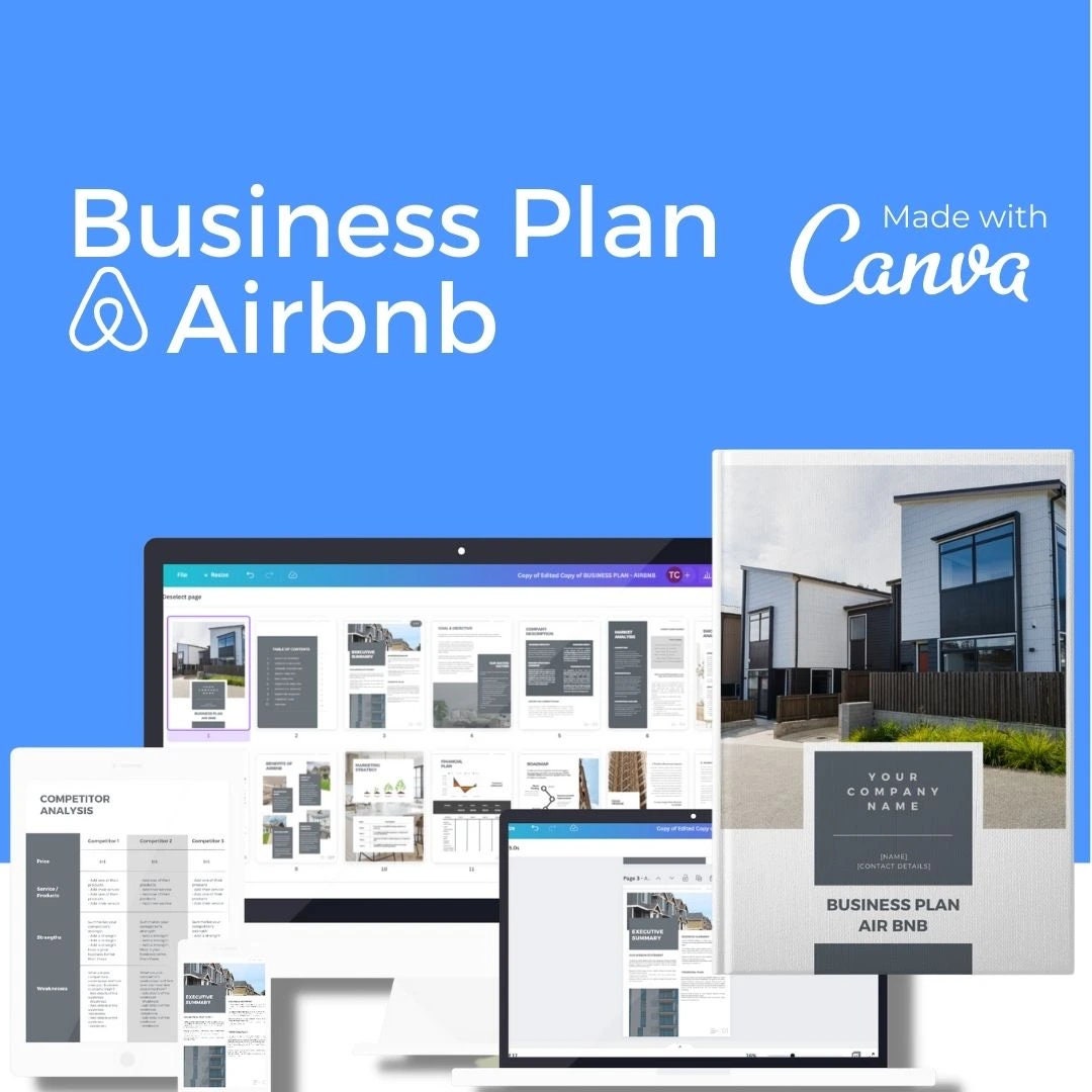 Downloadable Airbnb Business Plan Etsy Downloadable Airbnb Business Plan Etsy