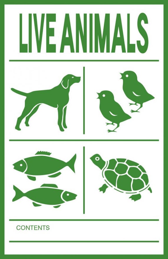Live Animals Sticker Label - Etsy Denmark Live Animals Sticker Label - Etsy Denmark