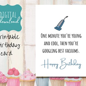 IMPRIMÍVEL Cartão de aniversário, engraçado, humor, para qualquer pessoa, envelhecendo, digital, para download