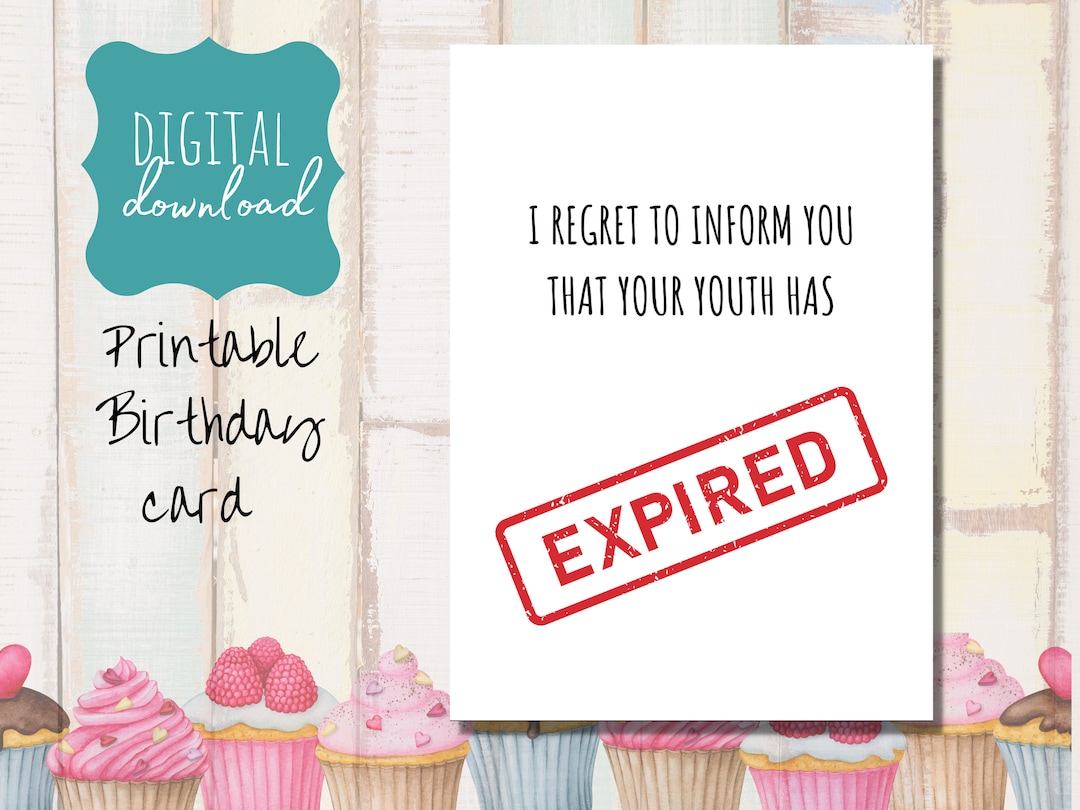 printable-birthday-card-for-anyone-funny-humor-getting-old-adult-etsy for Free Printable Humorous Birthday Cards For Adults PRINTABLE Birthday Card, for Anyone, Funny, Humor, Getting Old, Adult - Etsy for Free Printable Humorous Birthday Cards For Adults