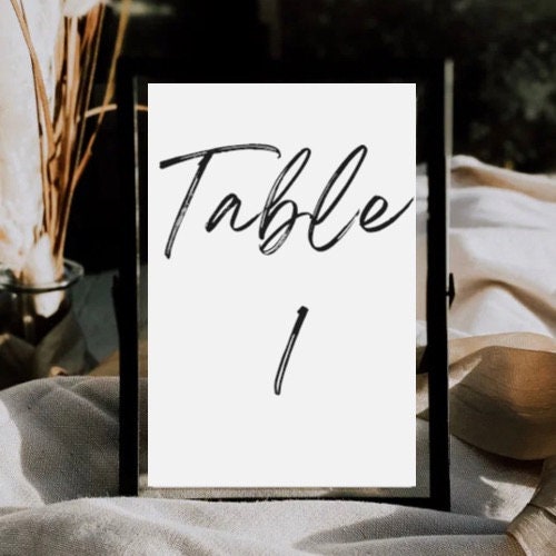 Head Table + Table Numbers 1 - 25 | Wedding | Wedding Table Numbers | Wedding Head Table