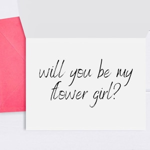Soyez surpris : serez-vous ma fille d'honneur ? | bouquetière | Proposition de demoiselle d'honneur | Demande en mariage | Mariage