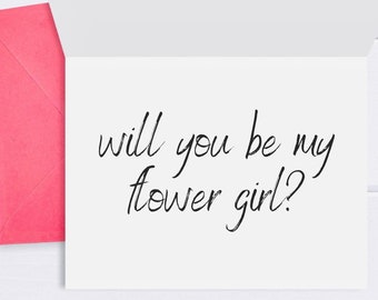 Act Surprised: Will You Be My Flower Girl?