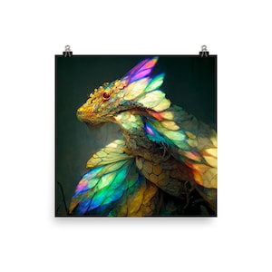Rainbow Dragon Poster