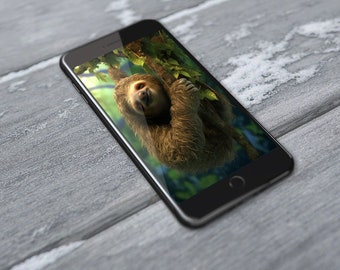 Sloth Phone Wallpaper | Sloth Digital Phone Wallpaper | The Pure Life | Pura Vida
