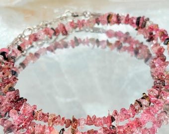 Tourmaline Chip Double Wrap Bracelet
