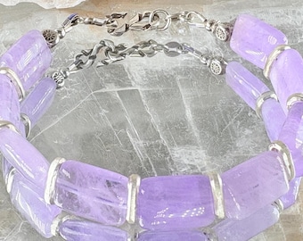 Amethyst and Silver Bracelet #1