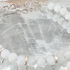 Moonstone and Silver Bracelet #1