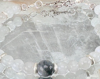 Moonstone and Silver Bracelet #2
