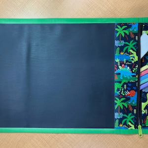 Mantel individual de pizarra para niños, juguete de viaje, tapete de tiza enrollable