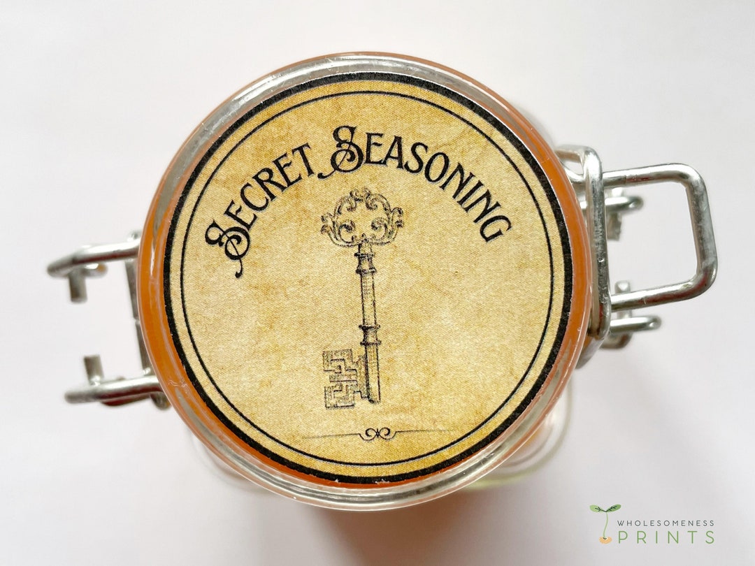 50 Apothecary Spice Labels / Vintage Spice Jar Labels / Round Etsy