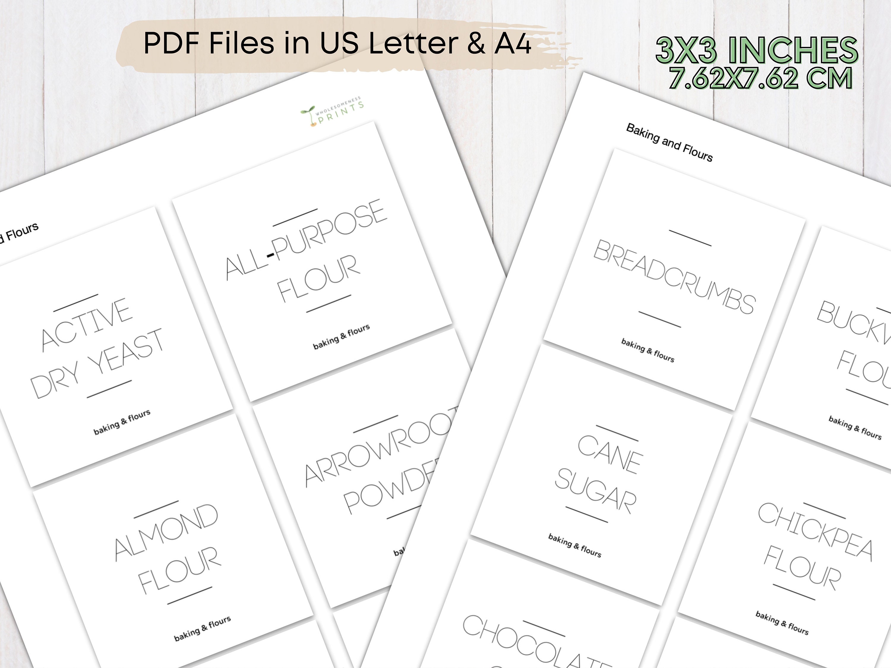 200 Minimalist Pantry Labels/ Minimal Pantry Labels/ - Etsy