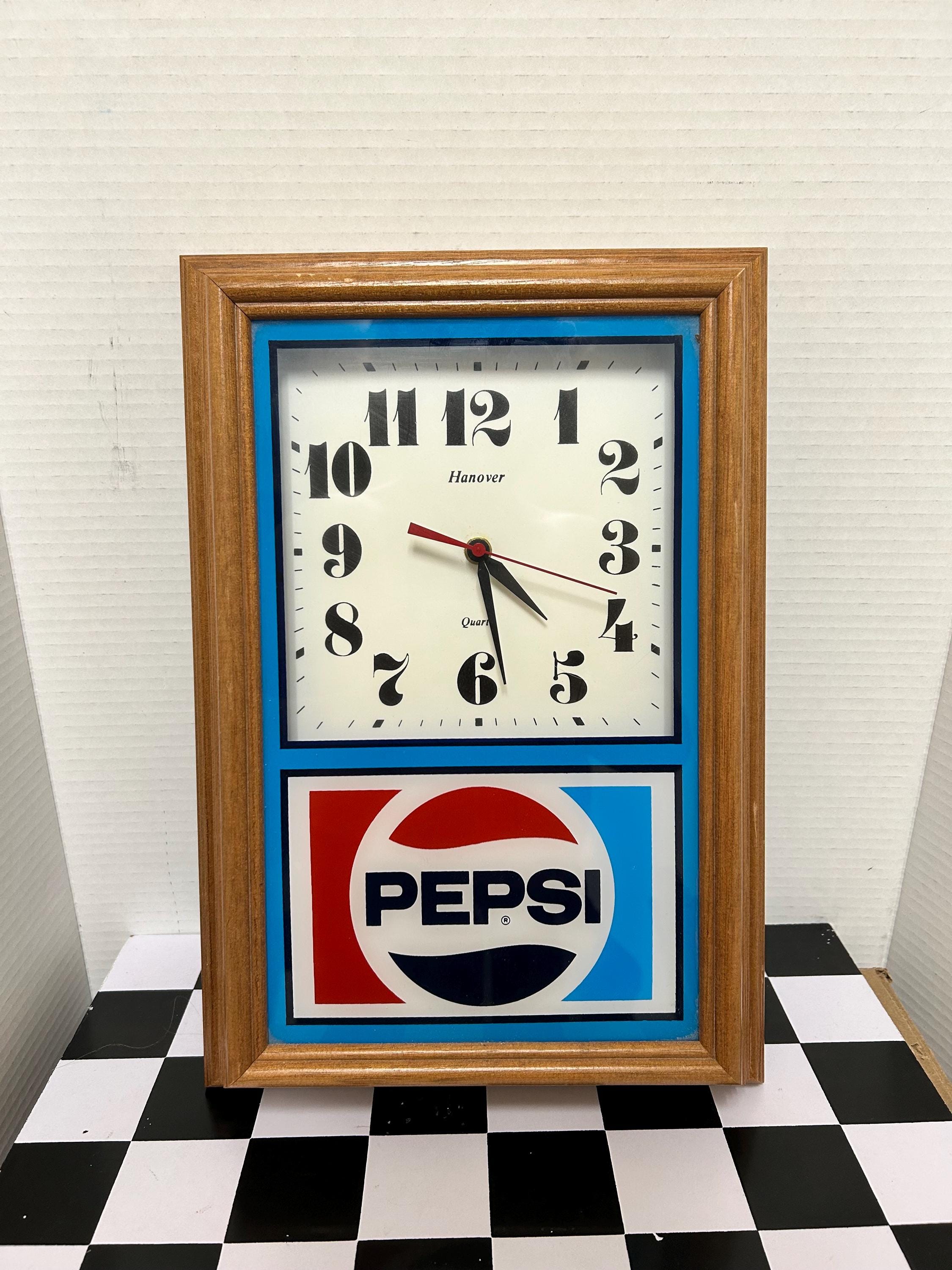 PEPSI-COLA ペプシコーラ レトロ 壁掛け時計 通電式 ヴィンテージ 60s ペプシコーラ クロック 壁掛け時計 -通販-ローズボールアンティークス