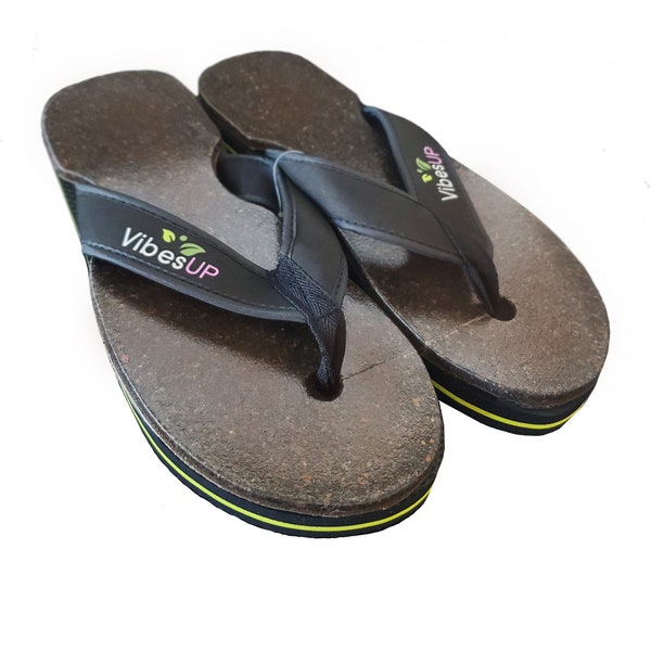 Earth Therapy Vibe Flip Flops - Grounding Shoes - Grounding - Earthing Sandals - VibesUP Flip Flops - Gemstone Flip Flops