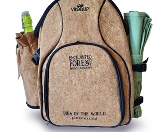 Enchanted VibesUP Insulated Cork Picnic Backpack