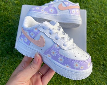 Daisy Custom Hand Painted Toddler/infant Nike Force - Etsy