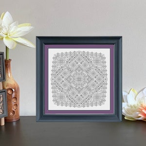 Blackwork Pattern, Embroidery Pattern, Blackwork Embroidery Pattern, &quot;Jig&quot; Pattern, Needlework Pattern, Needlepoint Pattern, Blackwork