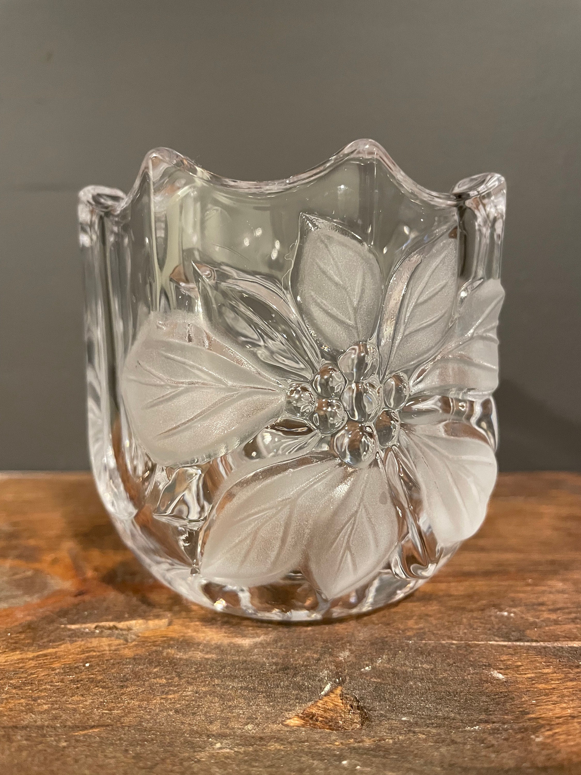 クリスマスに最適！Baccarat クリスタルスタッキング花瓶　元箱付き クリスマスに最適！Baccarat クリスタルスタッキング花瓶 元箱付き