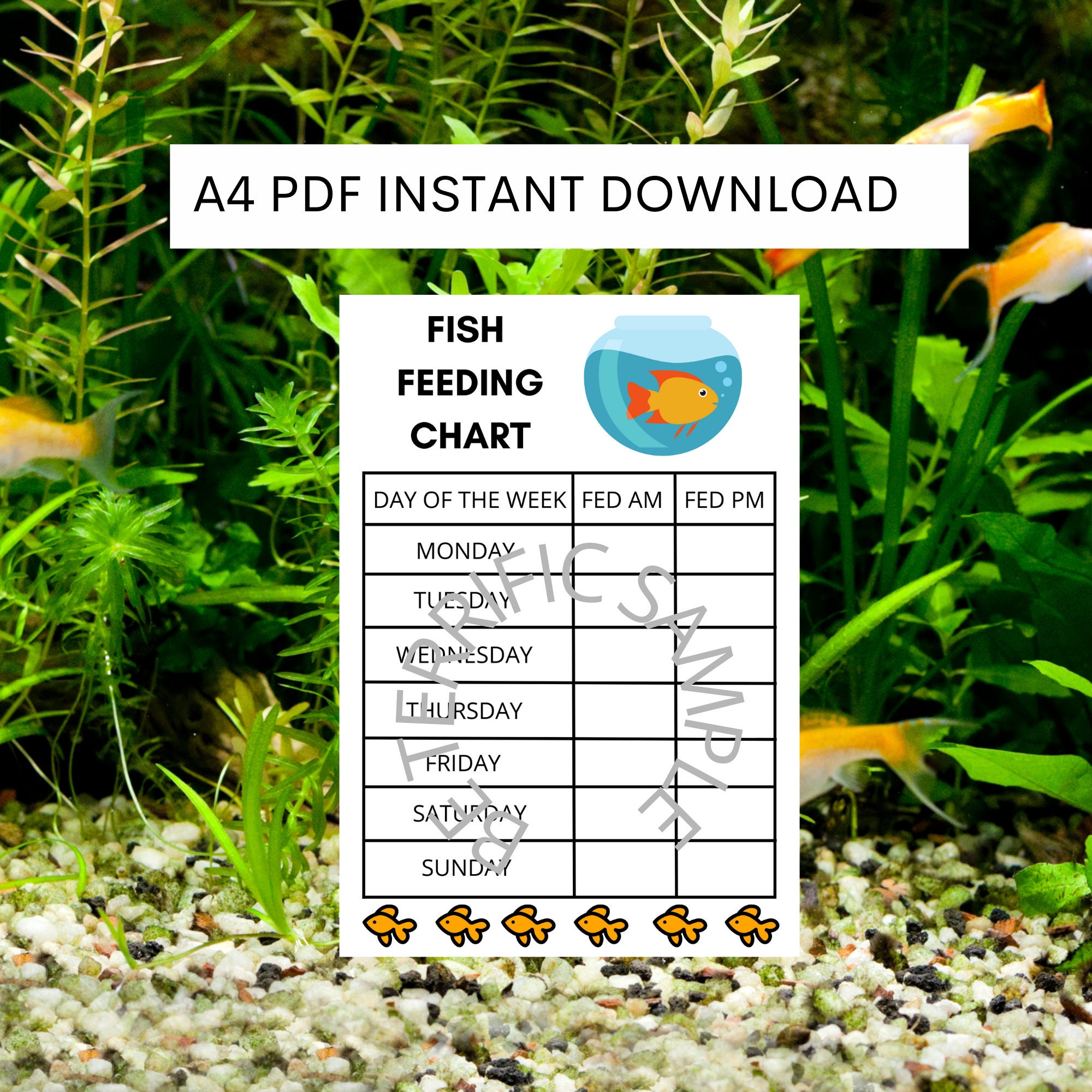 printable-fish-feeding-chart-children-s-fish-feeding-chart-pet-chart-feed-fish-chart-etsy