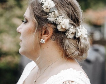 Trockenblumen Haarkranz Kopfkranz Hochzeit Festival Haarschmuck