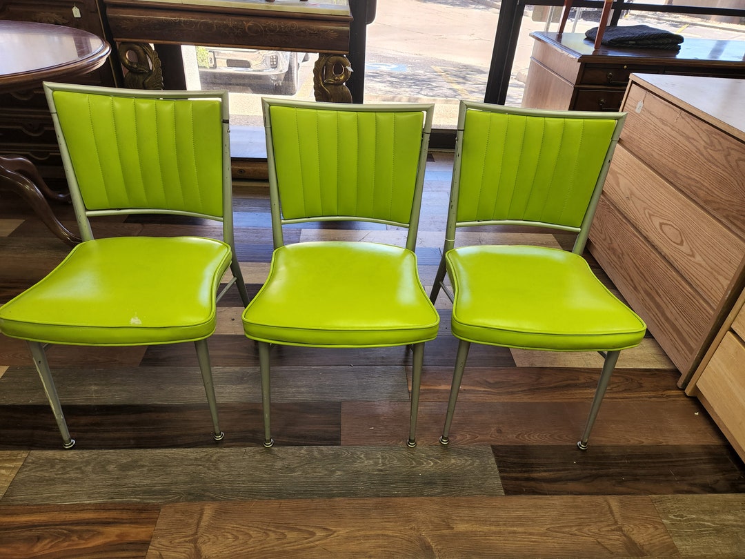 Lime Green Chairs Etsy UK