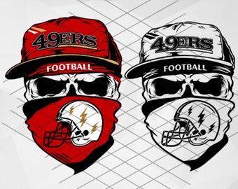 49ers Skull - Etsy