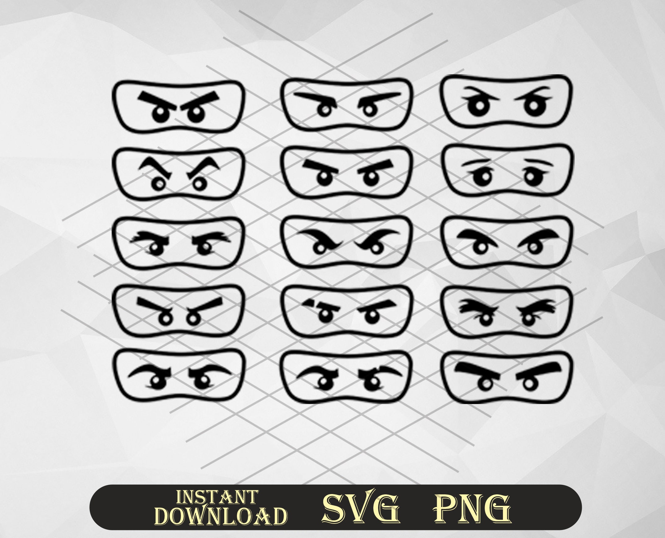 Ninja Eyes Mask Svg Ninja Svg Instant Download Etsy Ireland