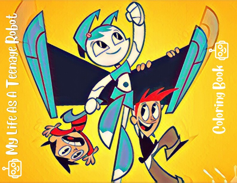 My Life as A Teenage Robot Coloring Book/digital/instant Download - Etsy