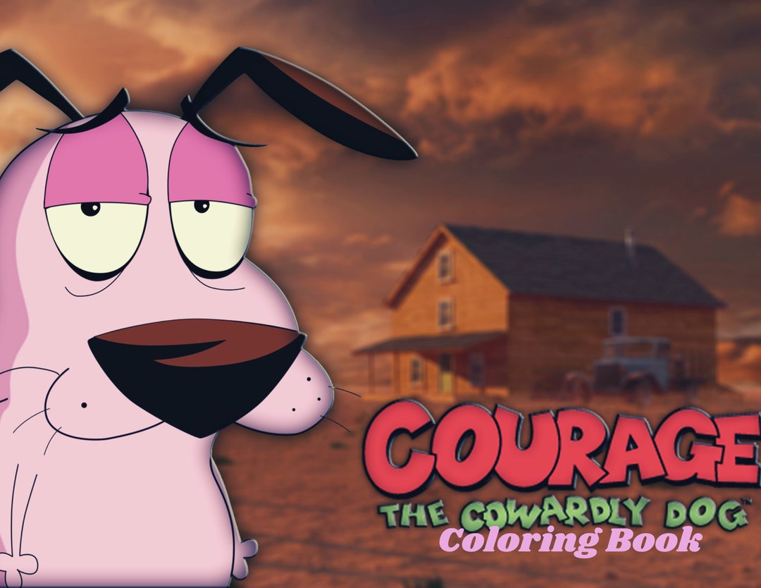 Courage the Cowardly Dog Coloring Book/digital/instant Download Etsy