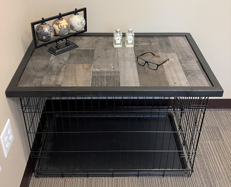 Dog Crate Topper Kennel Top Furniture Dog Crate Tabletop Etsy