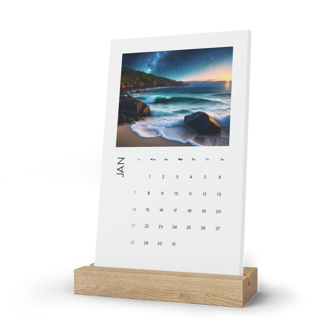 Ocean Calendar 2024 Vertical Desk Calendar Etsy ocean-calendar-2024-vertical-desk-calendar-etsy